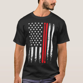 US-amerikanischer Flag Retro Music Drummer Drum St T-Shirt