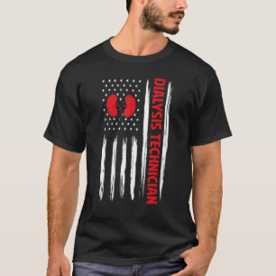 US-amerikanischer Flagge Nephrologie Hämodialyse T T-Shirt