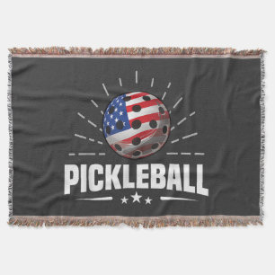 US-amerikanischer Flagge-Pickleball-Spieler Decke