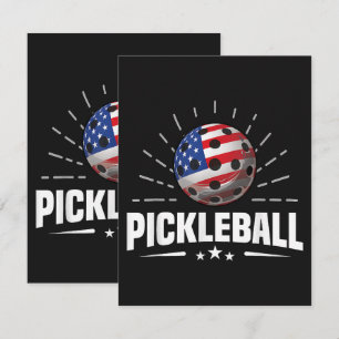 US-amerikanischer Flagge-Pickleball-Spieler Karte