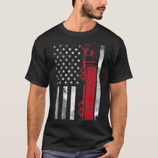 US-amerikanischer Flagge Sattelzugfahrer 18 Räder T-Shirt