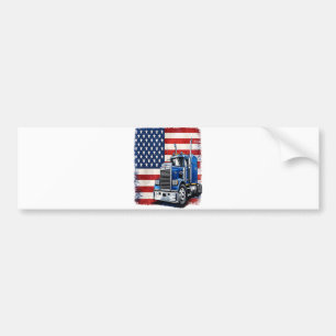 US-amerikanischer Flagge Sattelzugfahrer Autoaufkleber