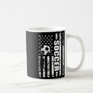 US-amerikanischer Flaggenfußball Patriotischer Fuß Kaffeetasse