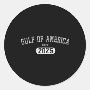 US-amerikanischer Golf Est 2025 Retro Vintage US-A Runder Aufkleber