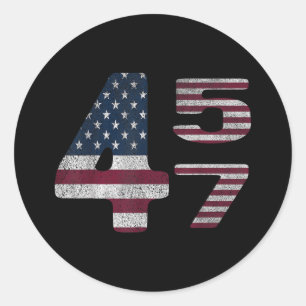 US-amerikanischer Made Trump Merchandise Flag Trum Runder Aufkleber