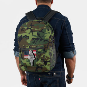 US-amerikanischer Soldat-Rucksack Bedruckter Rucksack
