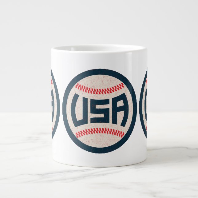 US-amerikanisches Baseballteam Jumbo-Tasse (Vorderseite)