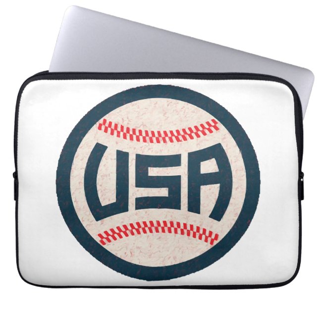 US-amerikanisches Baseballteam Laptopschutzhülle (Vorderseite)