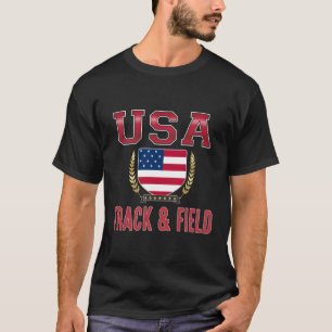US-amerikanisches Gleisfeld T-Shirt