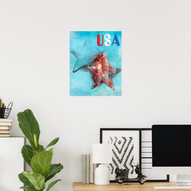 US-amerikanisches Poster (Heimbüro)