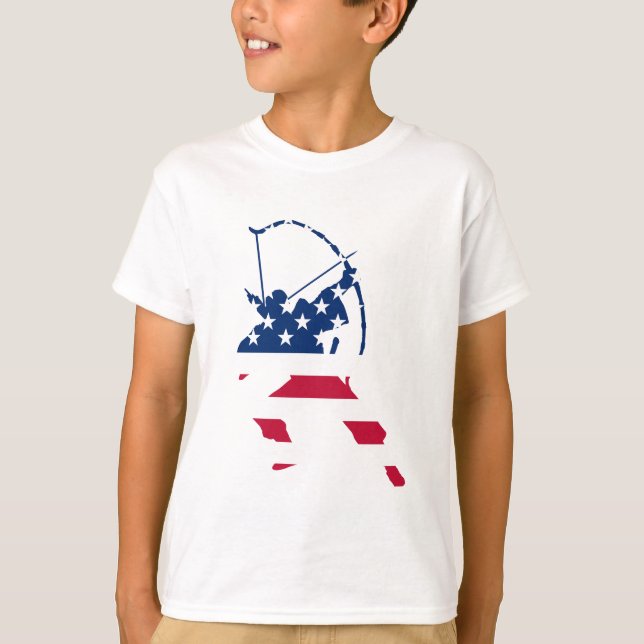US Archery American Flag T-Shirt (Vorderseite)