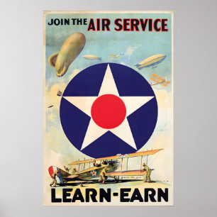 US-Armee Kraft WWI Propaganda Poster Vintage