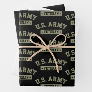 US-Armee-Veteran Veterans America Amerikanische Fl Geschenkpapier Set