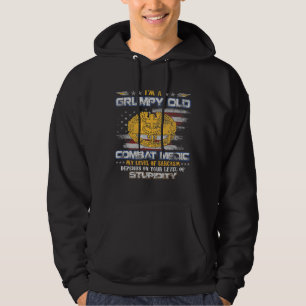 US Army Combat Medic Veteran Grumpy Alte Medizin Hoodie