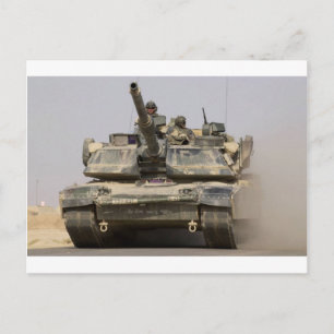 US_Army_M1A1_Abrams_main_fight_tank Postkarte