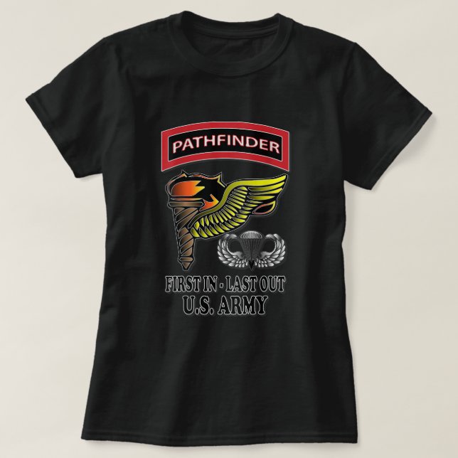US Army Pathfinder (Back Design) T-Shirt (Design vorne)
