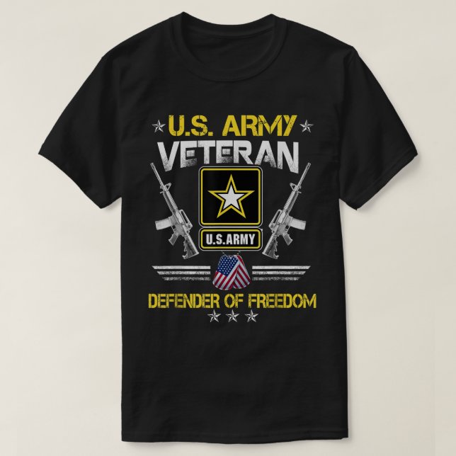 US Army Proud Army Veteran Vet Shirt US Military (Design vorne)