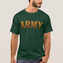 US-Army-T-Shirt mit großem "ARMY" auf der Vorderse