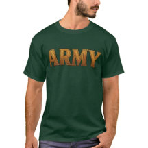 US-Army-T-Shirt mit großem "ARMY" auf der Vorderse