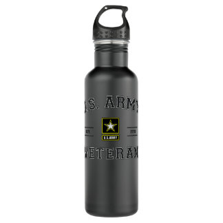 US ARMY VETERAN EDELSTAHLFLASCHE