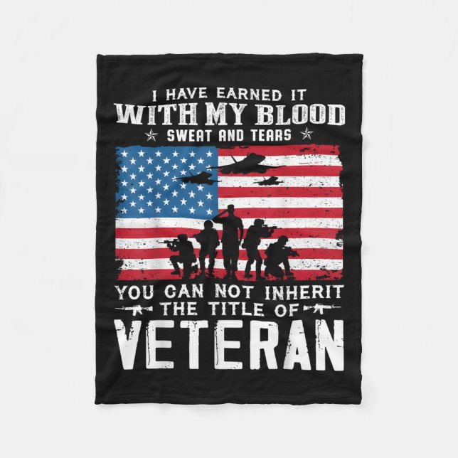 Us Army Veteran You Can Not Inherit The Title Of V Fleecedecke (Vorderseite)