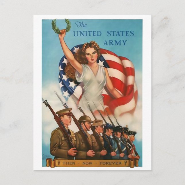 US Army Vintage Postcard Postkarte (Vorderseite)