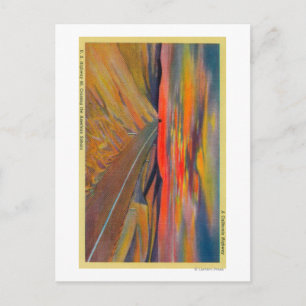 US-Autobahn 80 über die amerikanische SaharaStaat Postkarte