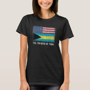 US Bahamas Bahamian US-Flagge Zweibürgerin Ci T-Shirt