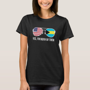 US Bahamas Flag Sonnenbrillen bahamianische Amerik T-Shirt