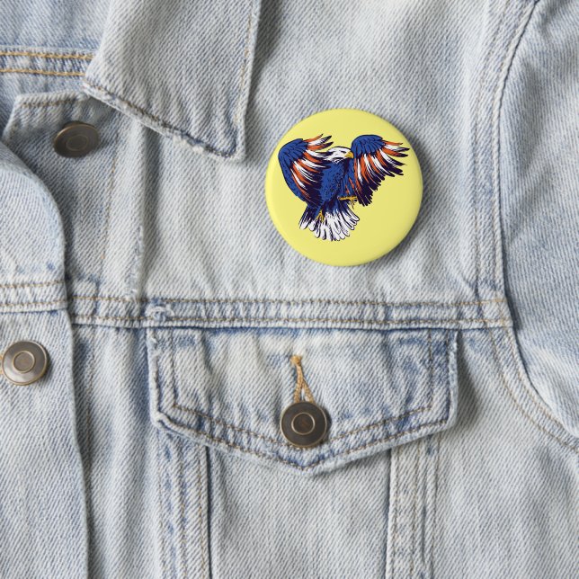 US Bald Eagle Button (Beispiel)