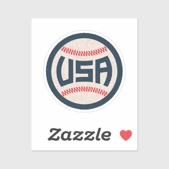 US-Baseballnationalmannschaft Aufkleber (Blatt)