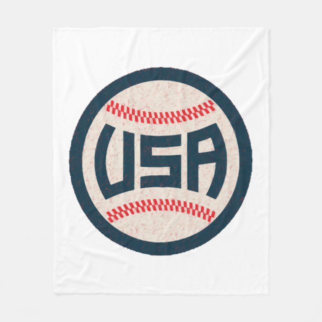 US-Baseballnationalmannschaft Fleecedecke (Vorderseite)