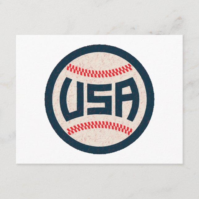 US-Baseballteam Begleitkarte (Vorderseite)