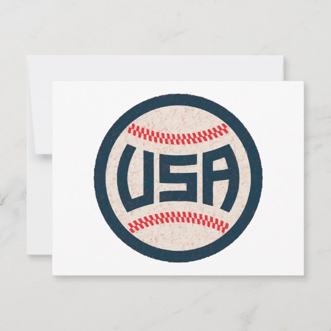US-Baseballteam Feiertagskarte (Vorderseite)