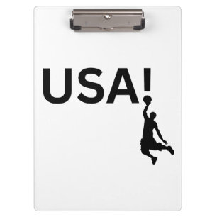 US Basketballspieler Klemmbrett