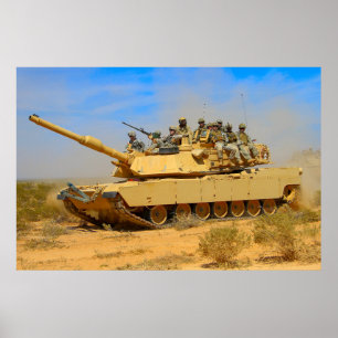 US-BATTANK - M1 ABRAMS POSTER