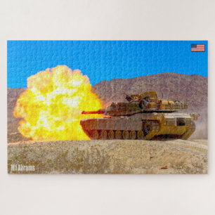 US-BATTLE TANK - M1 ABRAMS (20 x 30 Zoll) Puzzle