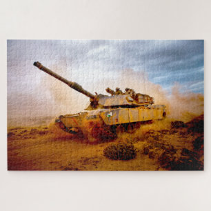 US-BATTLE TANK - M1 ABRAMS (20 x 30 Zoll) Puzzle