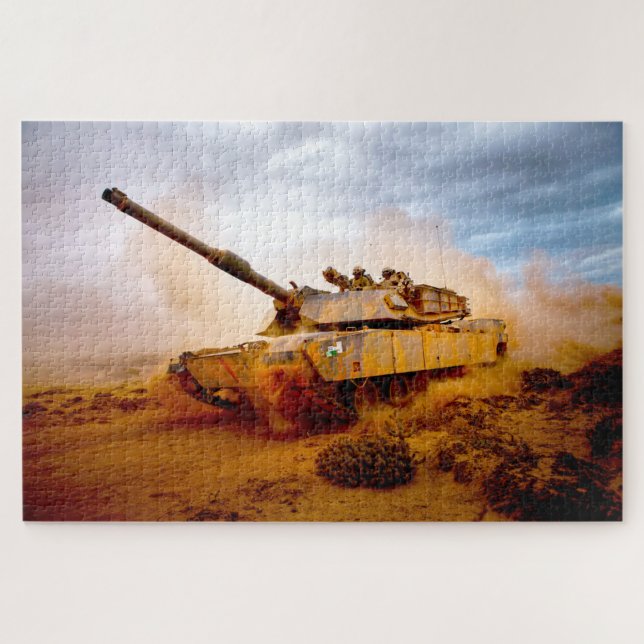 US-BATTLE TANK - M1 ABRAMS (20 x 30 Zoll) Puzzle (Horizontal)