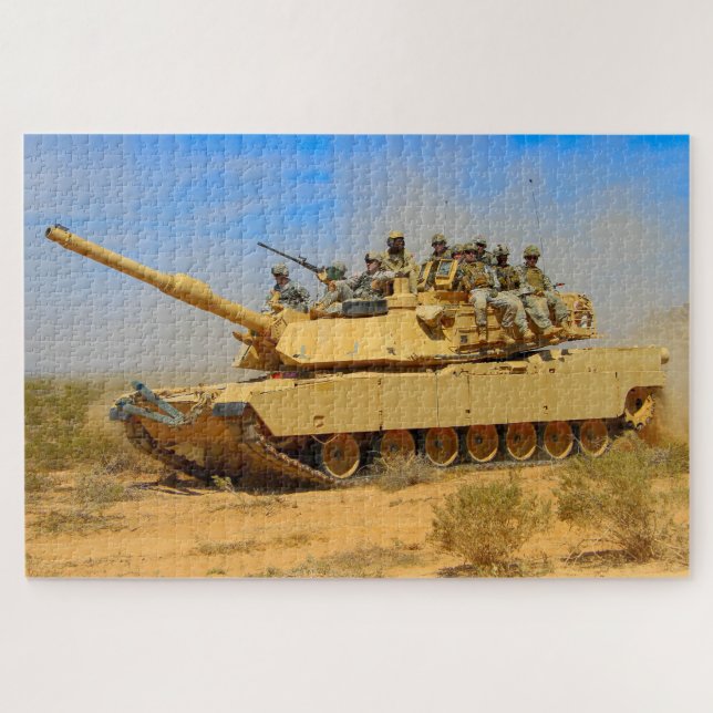 US-BATTLE TANK - M1 ABRAMS (20 x 30 Zoll) Puzzle (Horizontal)