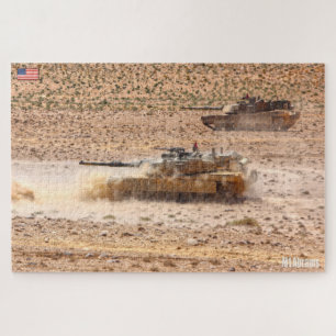 US-BATTLE TANK - M1 ABRAMS (20 x 30 Zoll) Puzzle