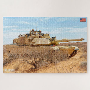 US-BATTLE TANK - M1 ABRAMS (20 x 30 Zoll) Puzzle