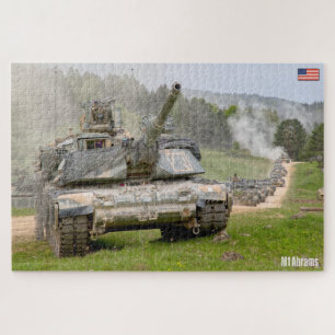 US-BATTLE TANK - M1 ABRAMS (20 x 30 Zoll) Puzzle