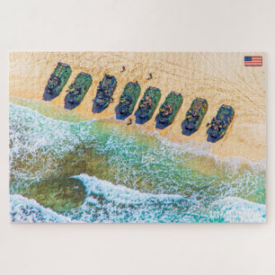 US BEACH ASSAULT - AAV (20 x 30 Zoll) Puzzle