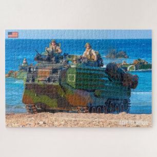US BEACH ASSAULT - AAV (20 x 30 Zoll) Puzzle