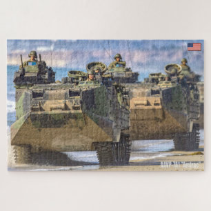 US BEACH ASSAULT - AAV (20 x 30 Zoll) Puzzle