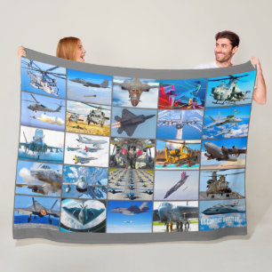 US-BEKÄMPFUNG DER LUFTFAHRT "MONTAGE" FLEECEDECKE