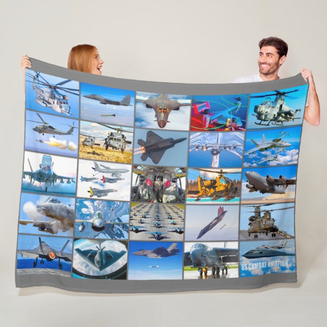 US-BEKÄMPFUNG DER LUFTFAHRT "MONTAGE" FLEECEDECKE (Beispiel)