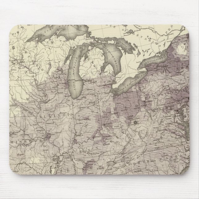 US-Bevölkerung 1850 Mousepad (Vorne)