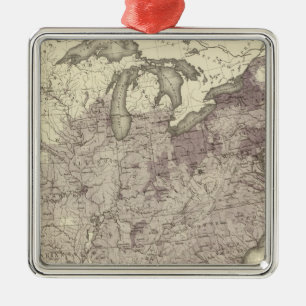 US-Bevölkerung 1850 Ornament Aus Metall